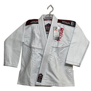 Venum BJJ Gi Challenger Kids C1 White Excellence Jiu Jitsu Embroidered